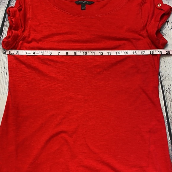 BANANA REPUBLIC Red Dress Size: Large/Petite - Picture 7 of 17